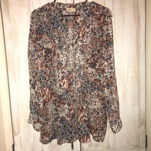 ⬇️🎈Style & Co Women Floral Blouse